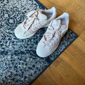 Adidas Light Pink Suede Sneakers